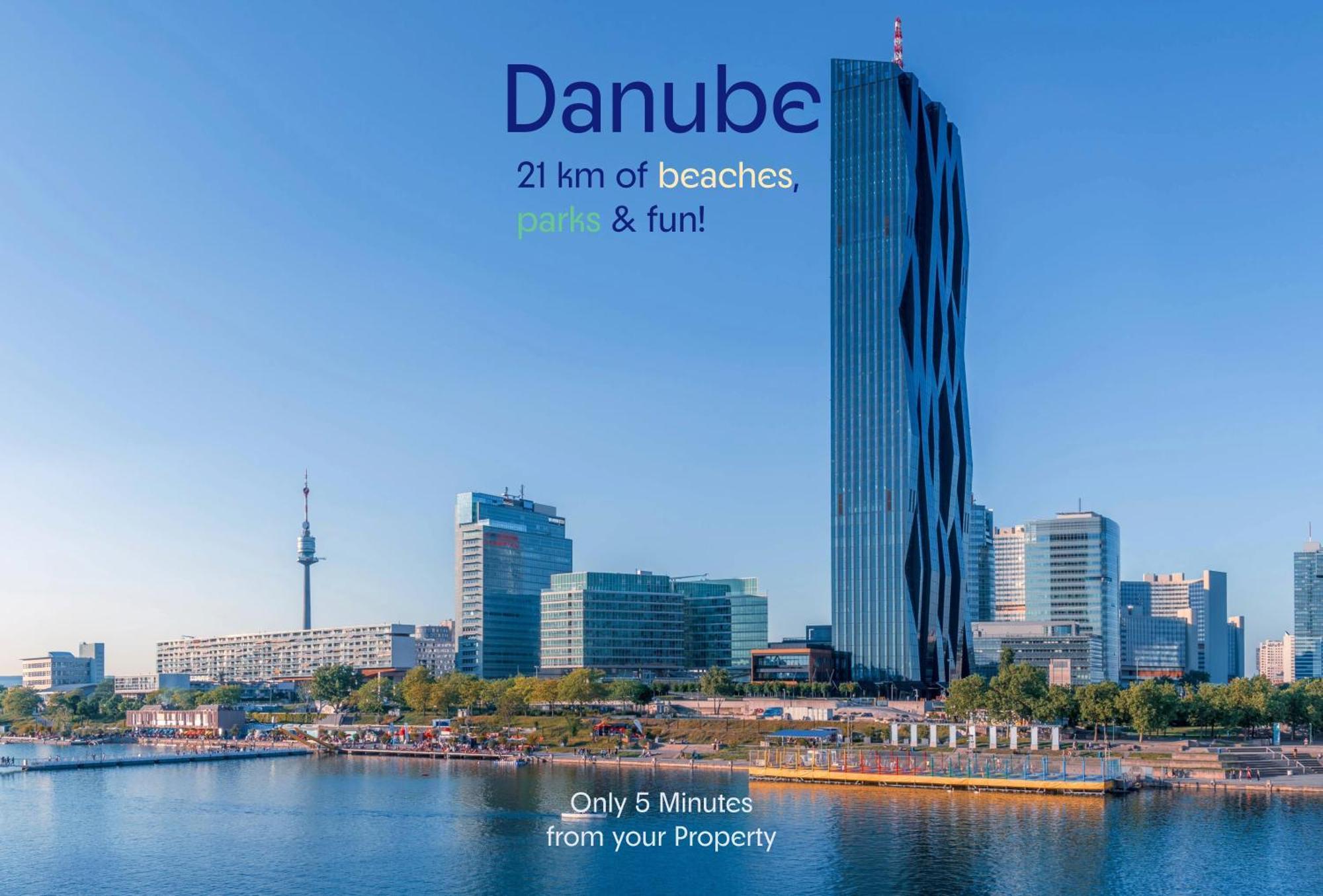 Joyful 2Br Shared Apt Near Millenium Tower & Danube River Wien Ngoại thất bức ảnh